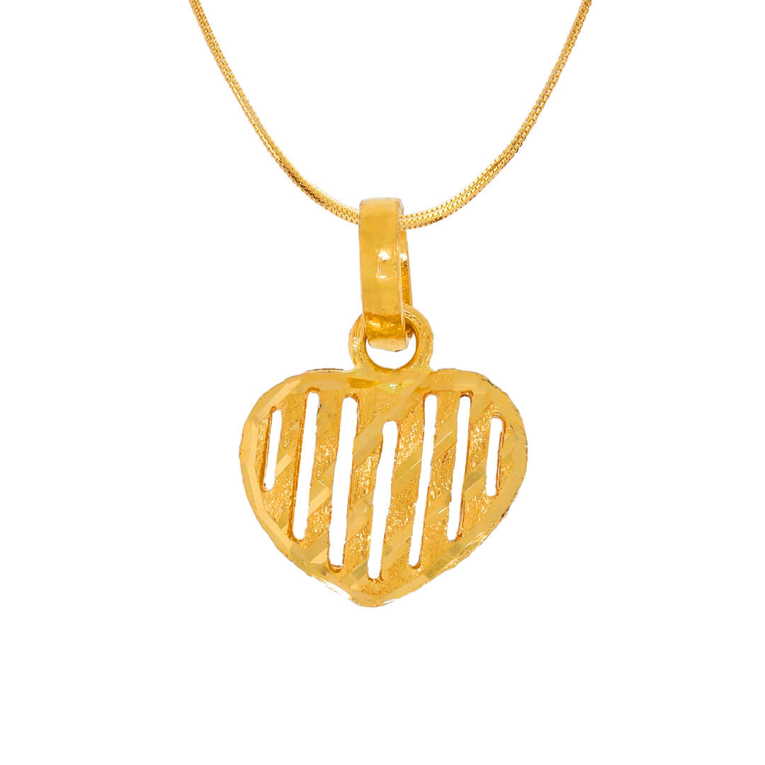 Golden Heart gold Locket with Free Gold Coin