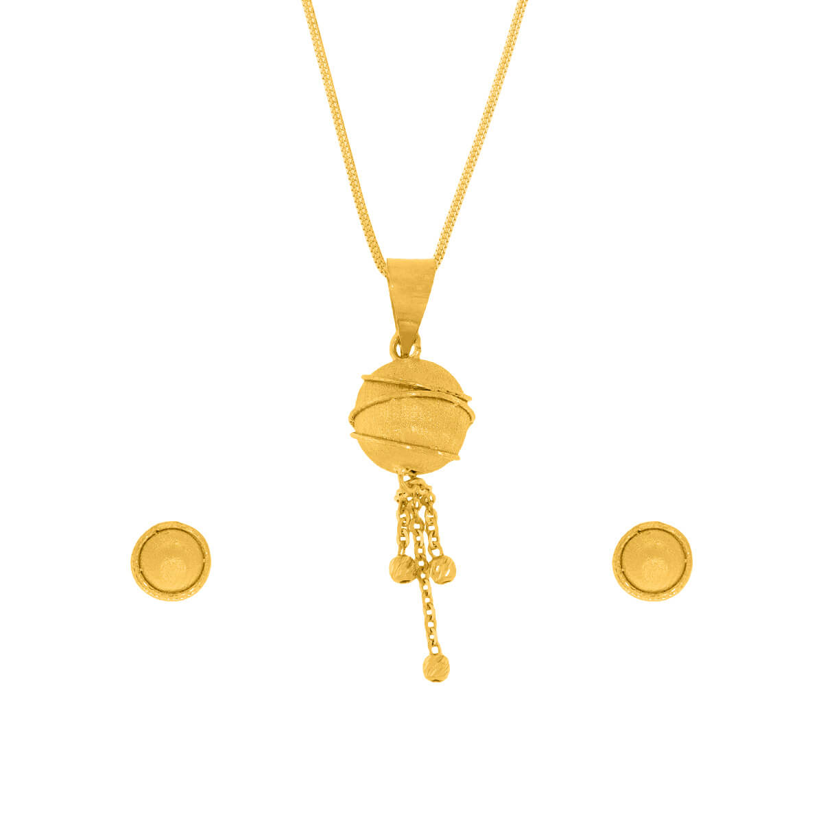 The Dusty Gold Pendant Set with Free Gold Coin