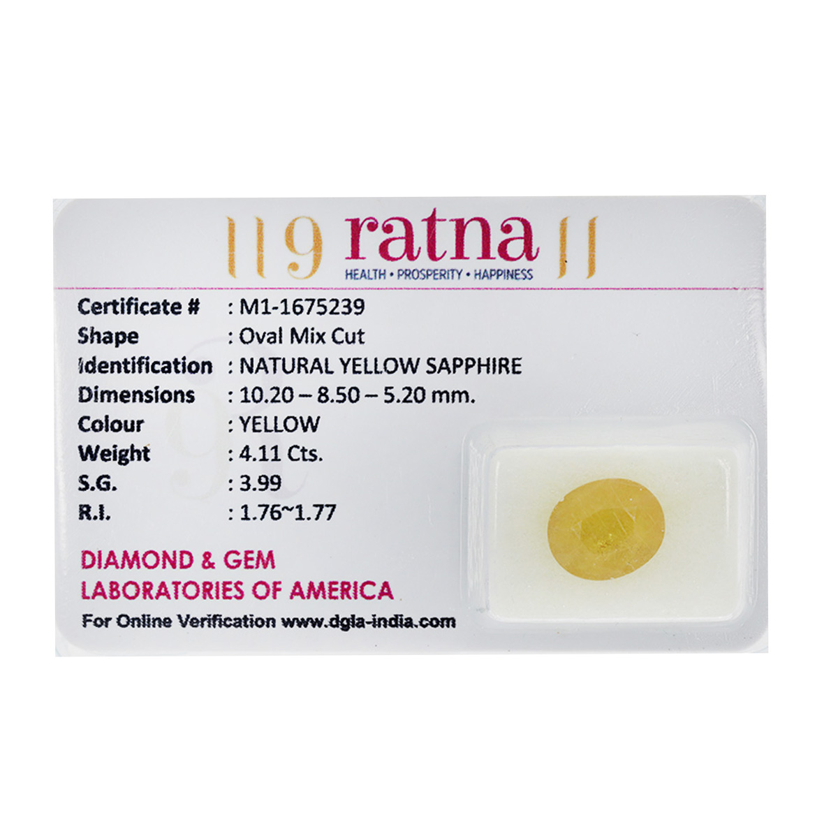 Yellow ratna sale