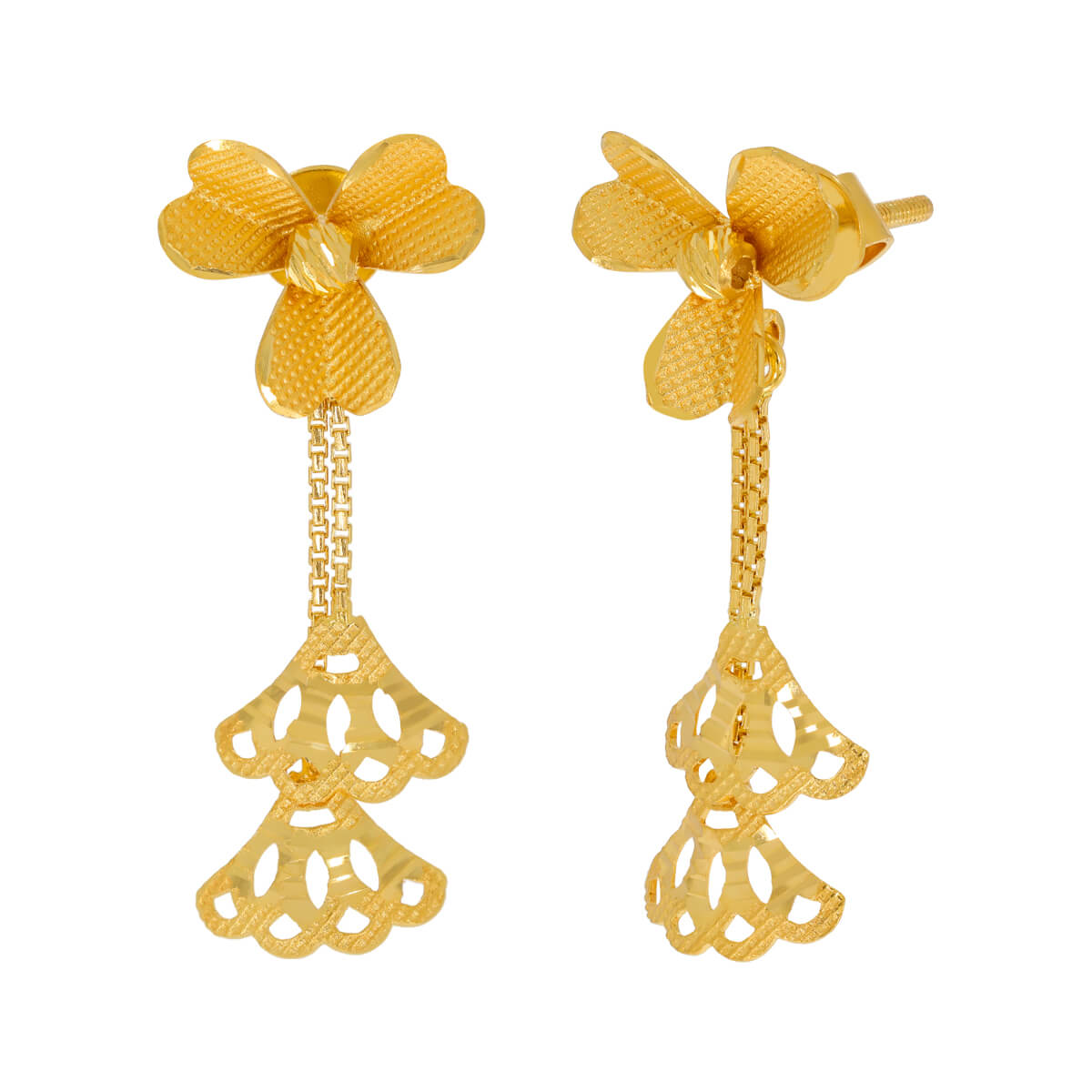 Gold Earring For Women with Free Gold Coin