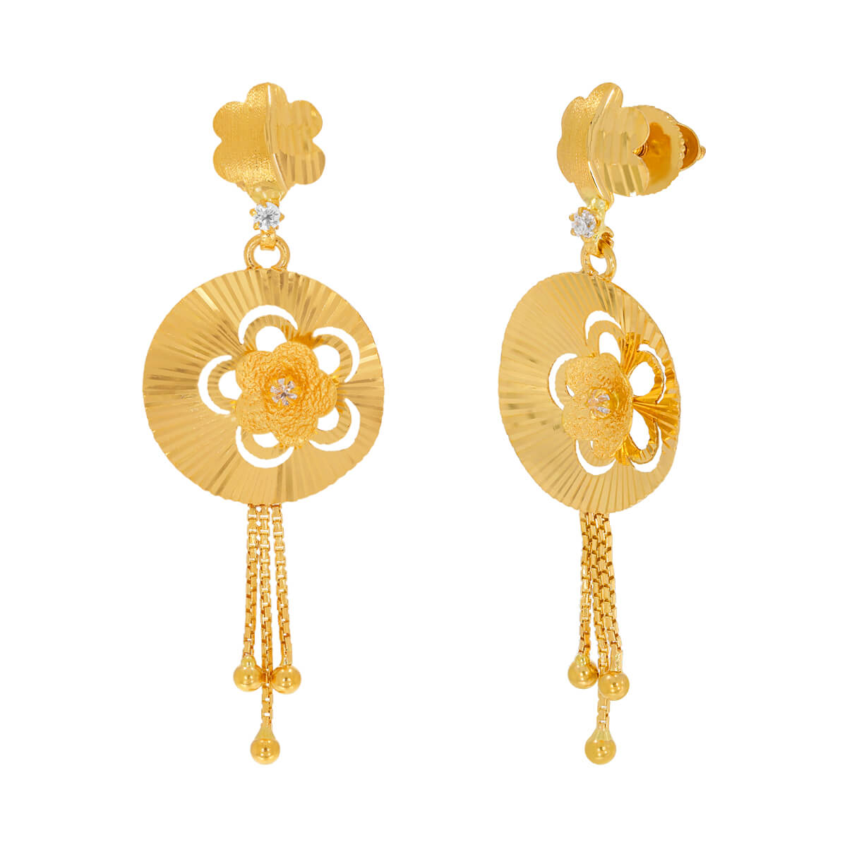 Gold Earring For Women with Free Gold Coin