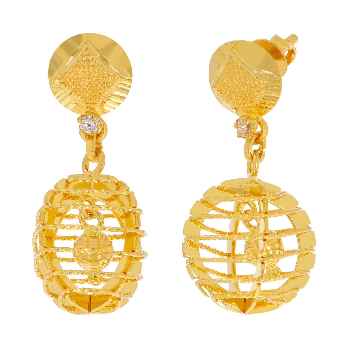 Gold Earring For Women with Free Gold Coin