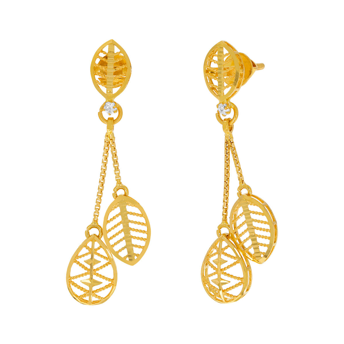 Gold Earring For Women with Free Gold Coin