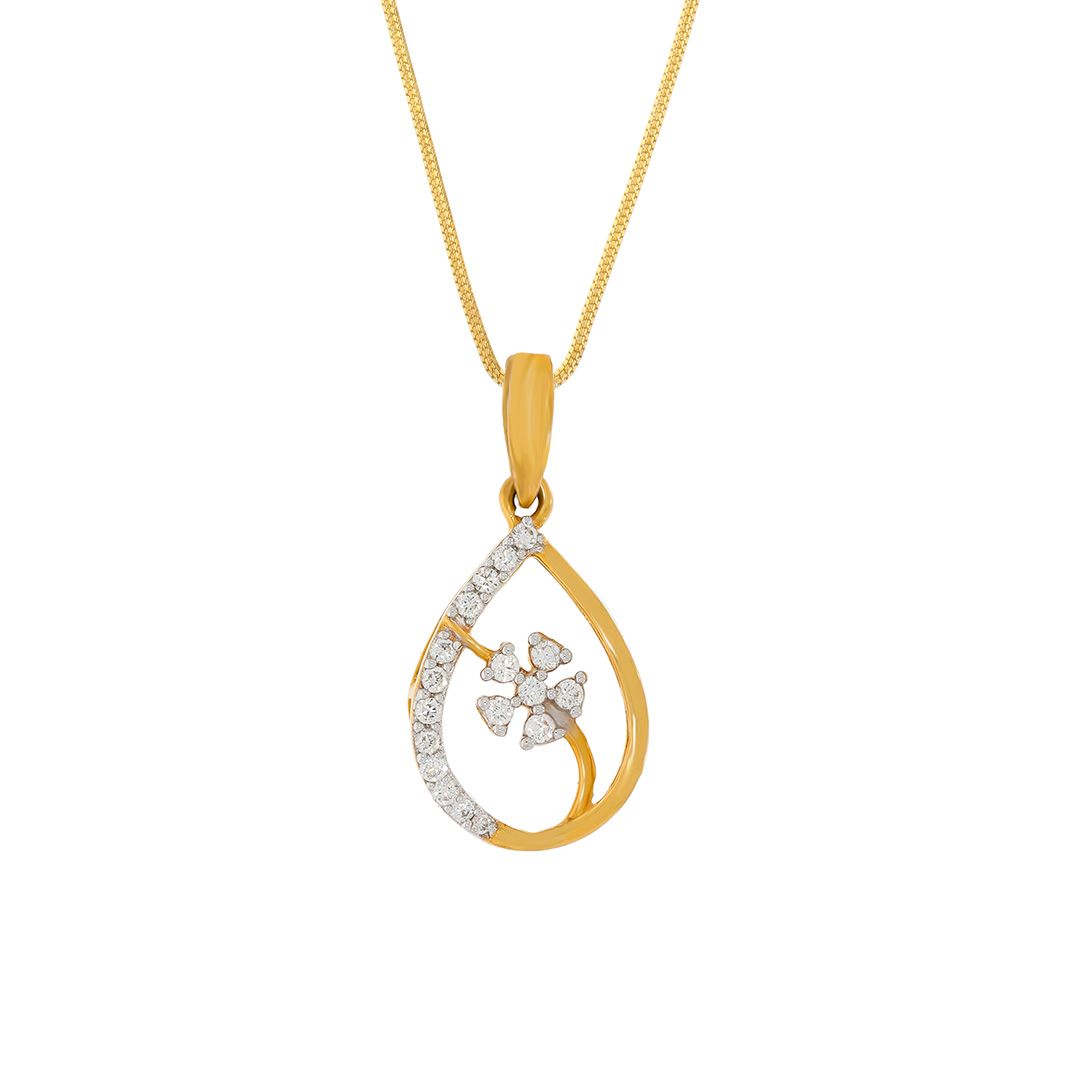 FOREVER FLORAL DIAMOND PENDANT with Free Gold Coin