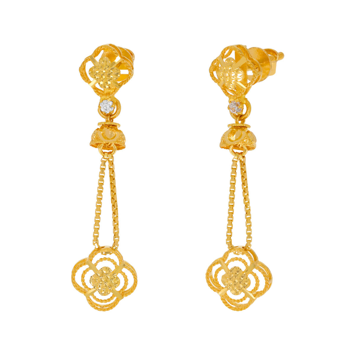 Gold Earring For Women with Free Gold Coin