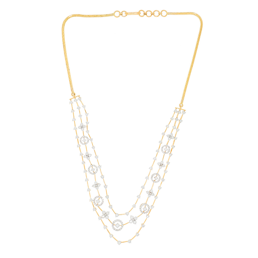 Diamond Necklace with Free Gold Coin