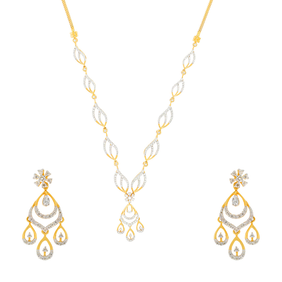 Diamond Necklace Set For Women