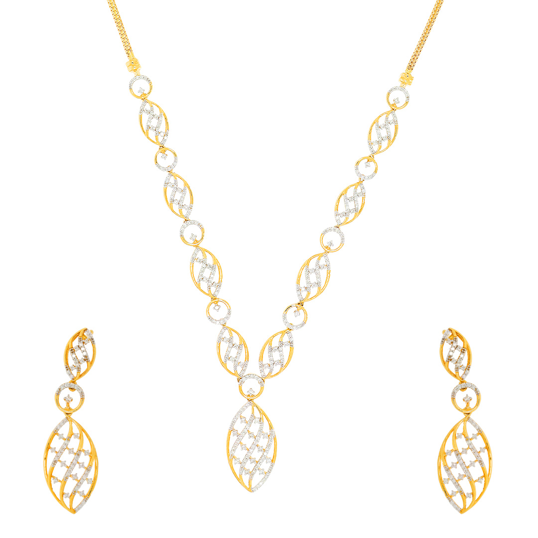 Diamond Necklace Set For Women