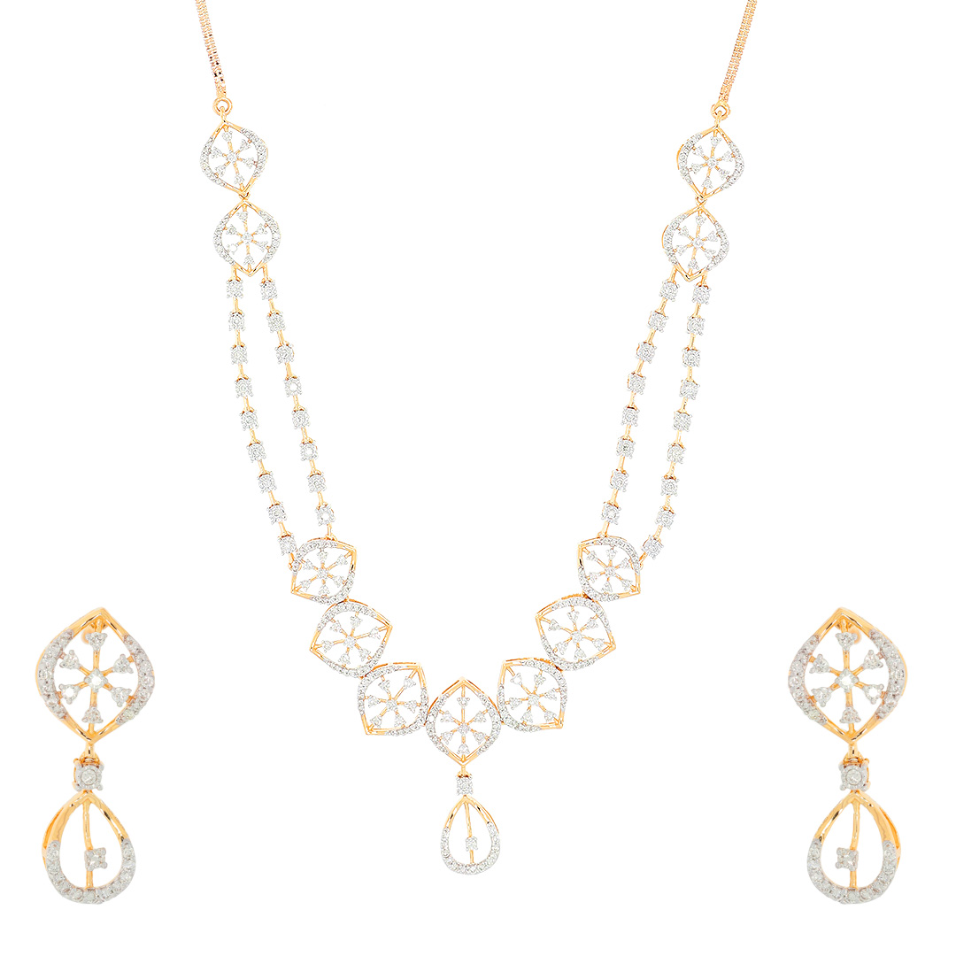 Diamond Necklace Set For Women