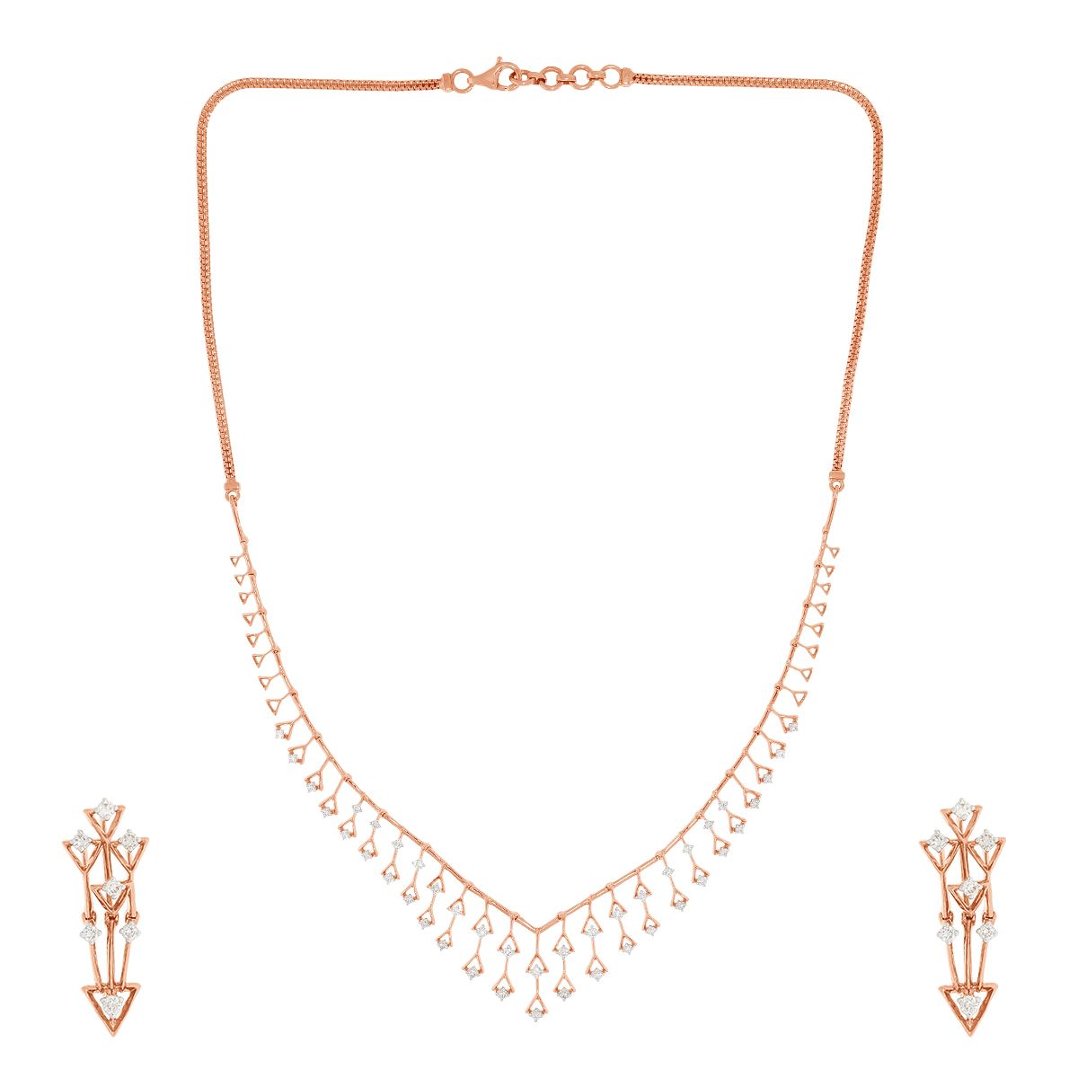 Diamond Necklace Set For Women