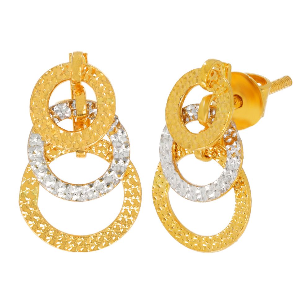 Gold Earring for Women with Free Gold Coin