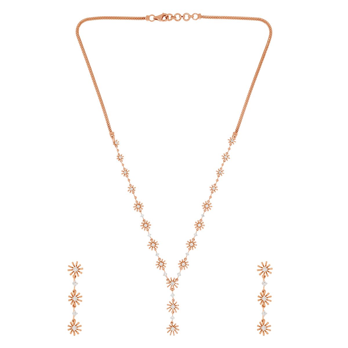 Diamond Necklace Set For Women