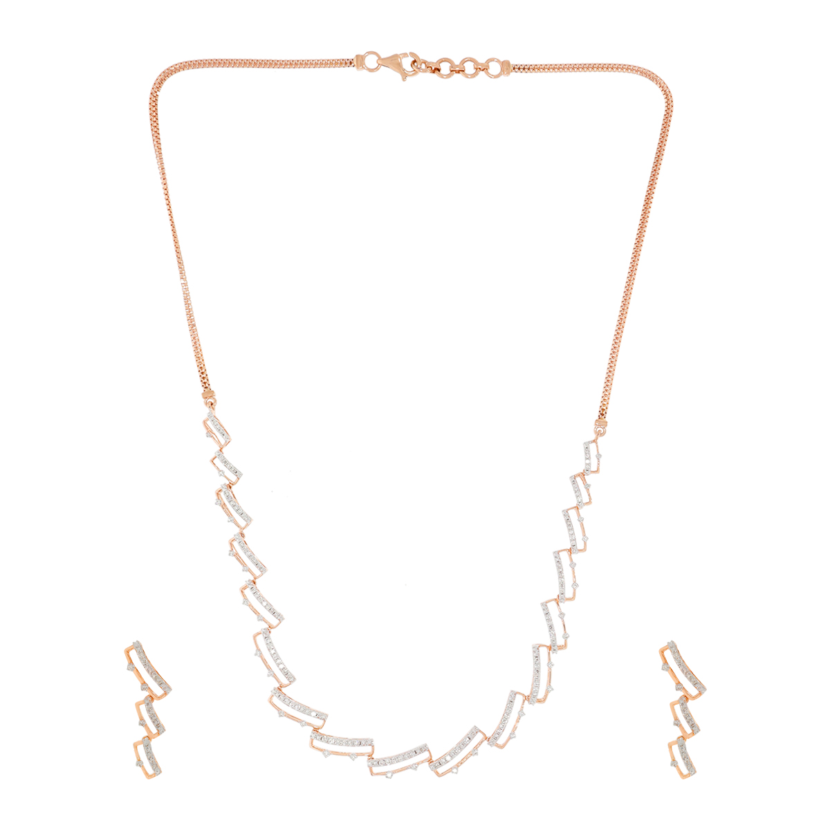 Diamond Necklace Set For Women