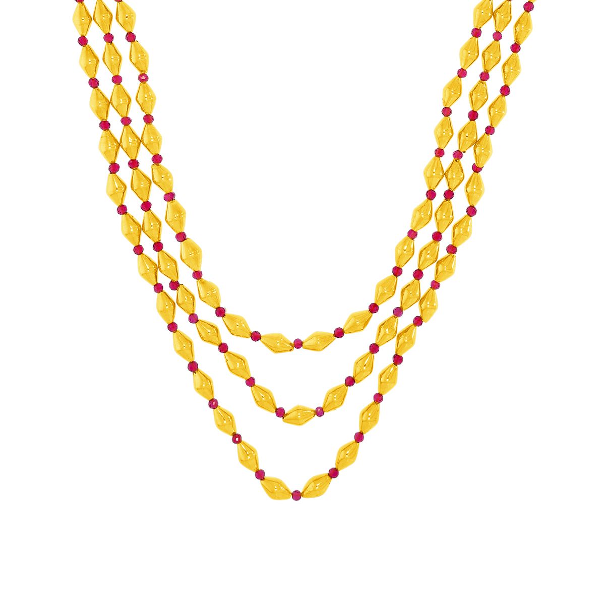 Trio Motiyan Gold Necklace