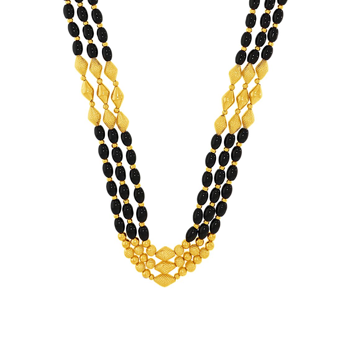 Elegant Cluster Gold Necklace