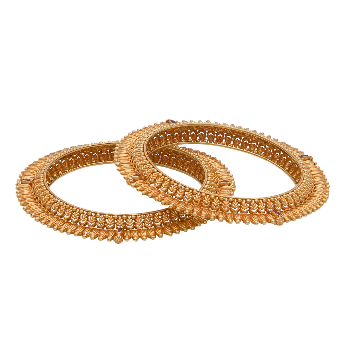 Meenakari Gold bangle with Free Gold Coin