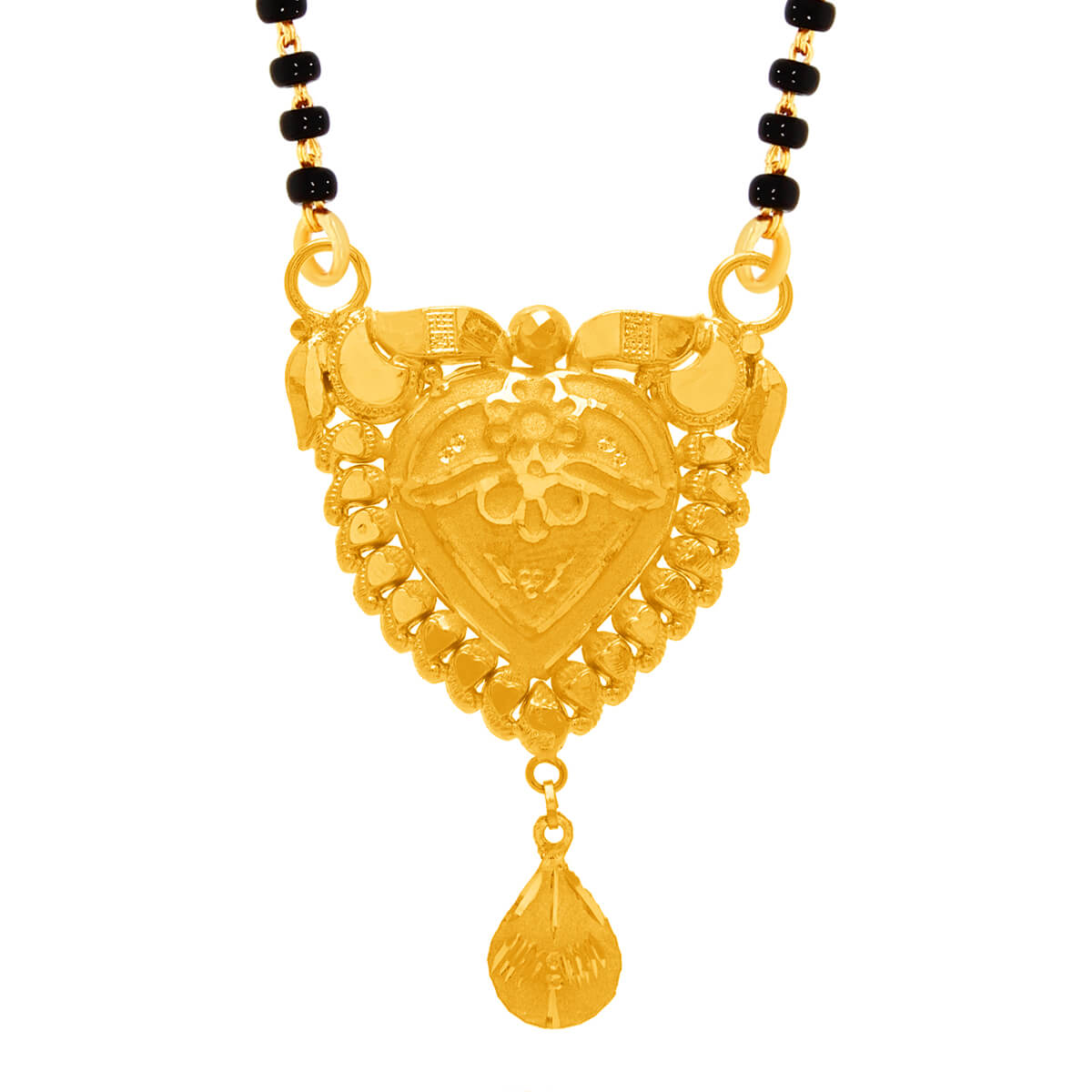 Hasha Gold Mangalsutra Pendant with Free Gold Coin