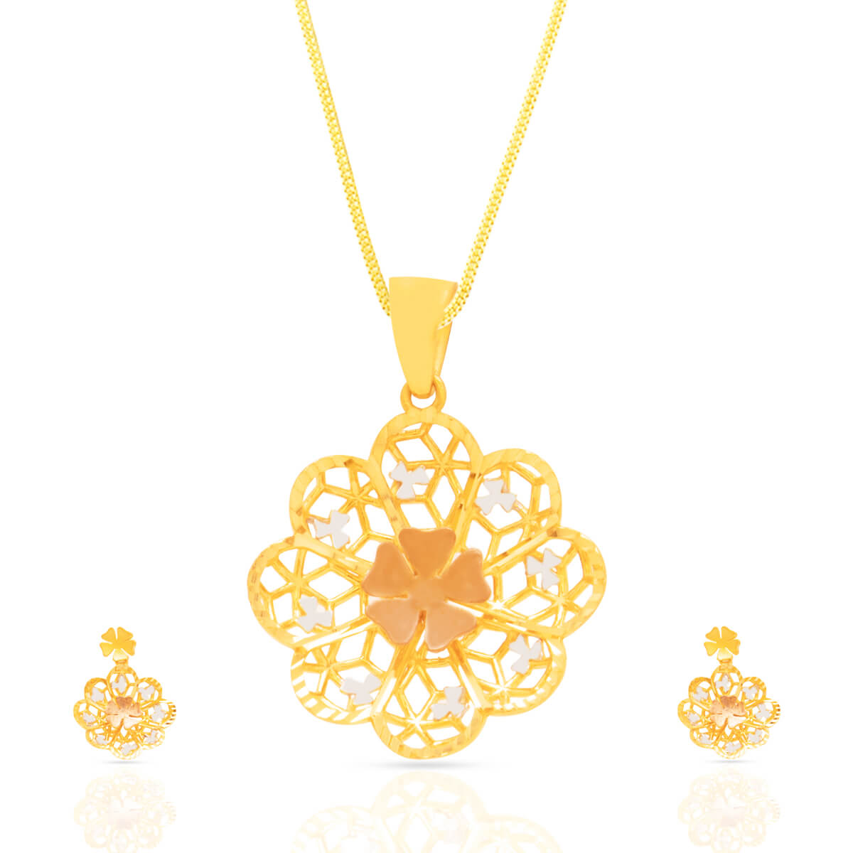 Gold Pendant Set