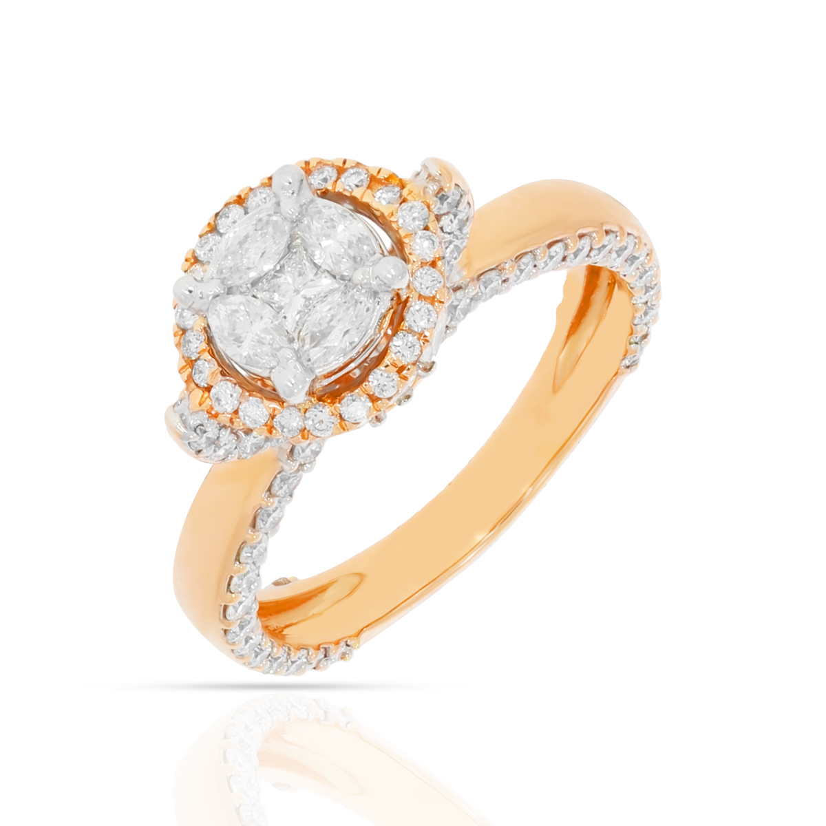 Diamond Ring with Free Gold Coin