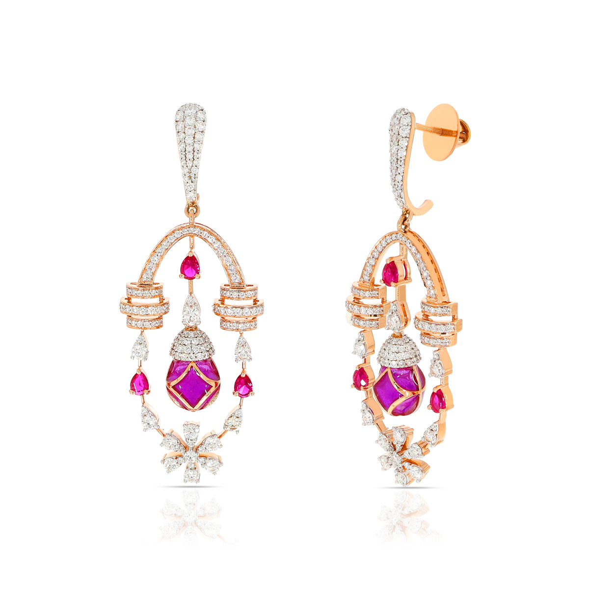 Diamond Earring with Free Gold Coin