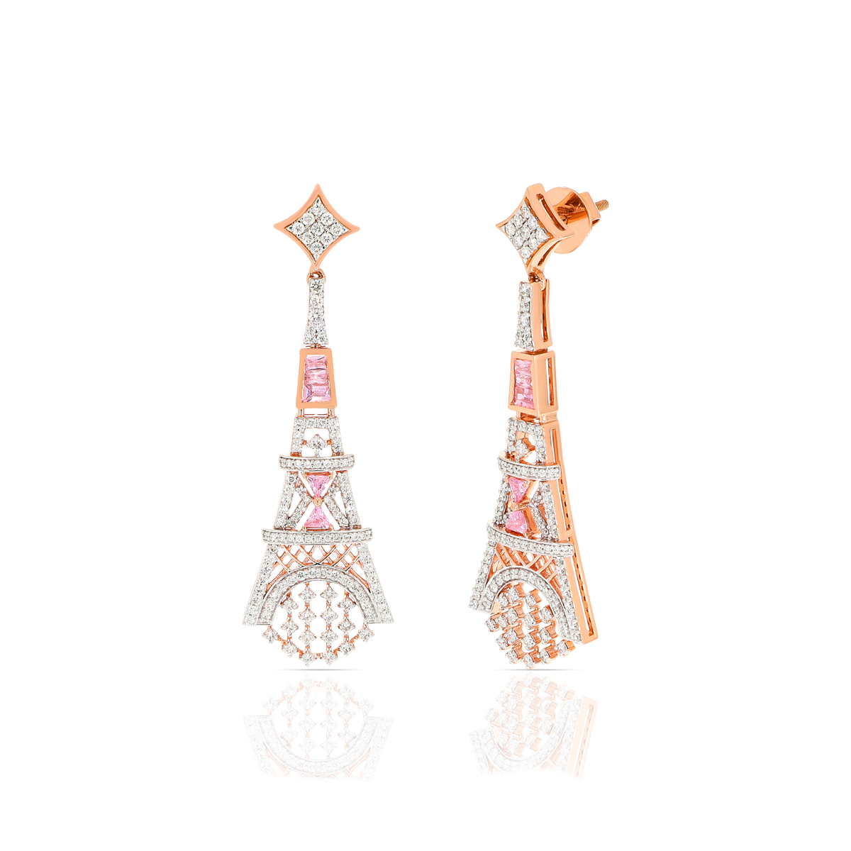 Diamond Earring with Free Gold Coin