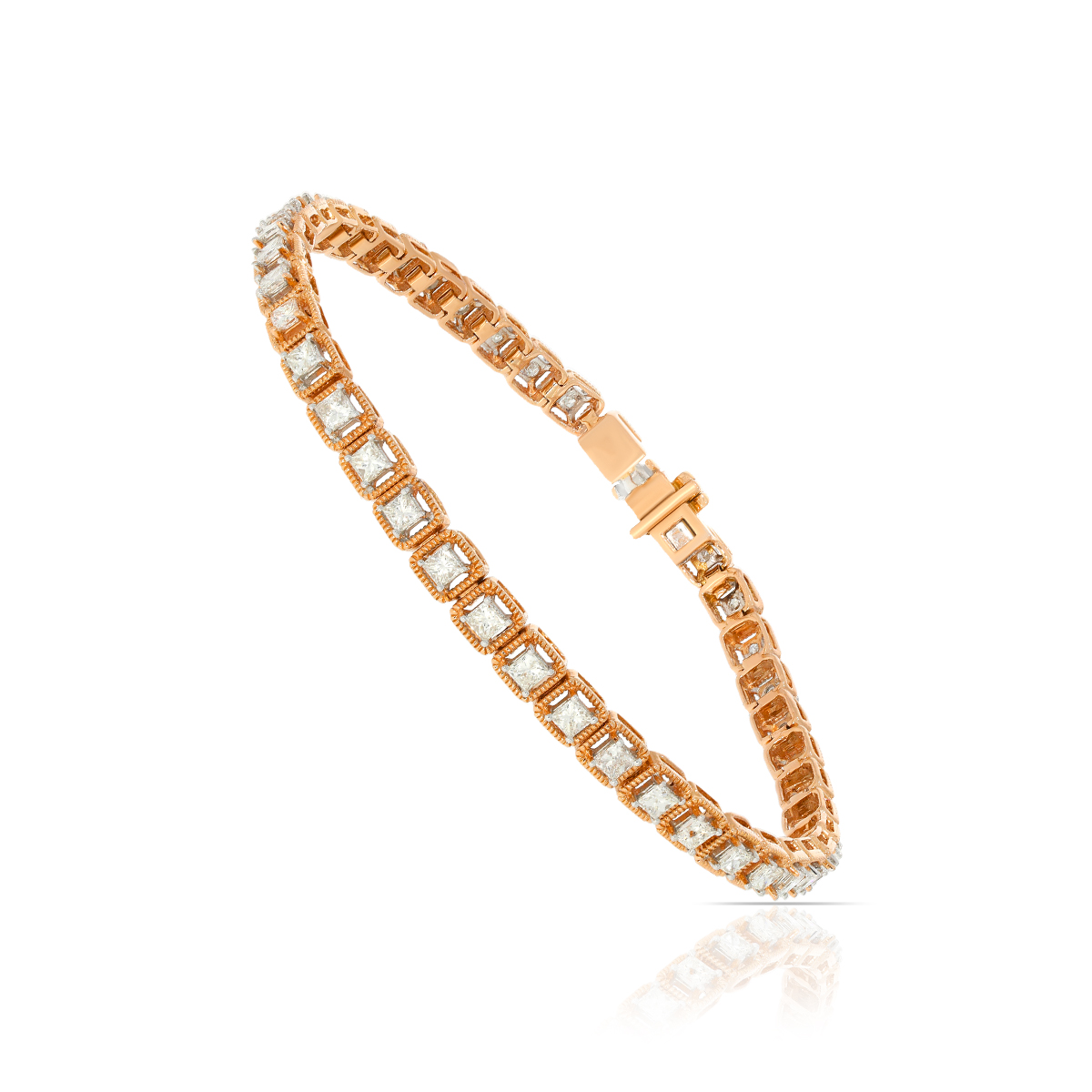 Diamond Bracelet with Free Gold Coin