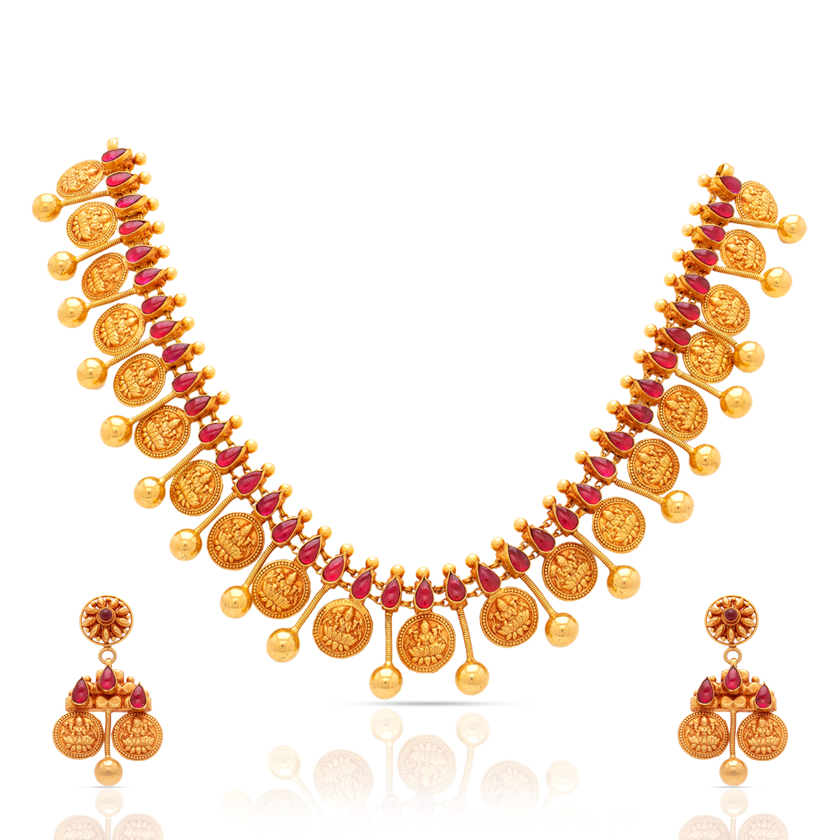 Gold Necklace Set with Free Gold Coin