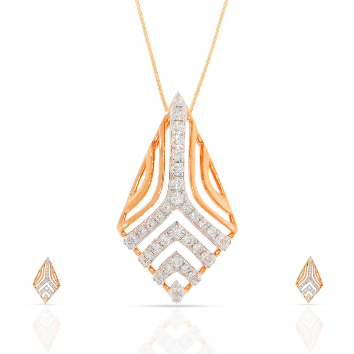 Diamond Pendant Set