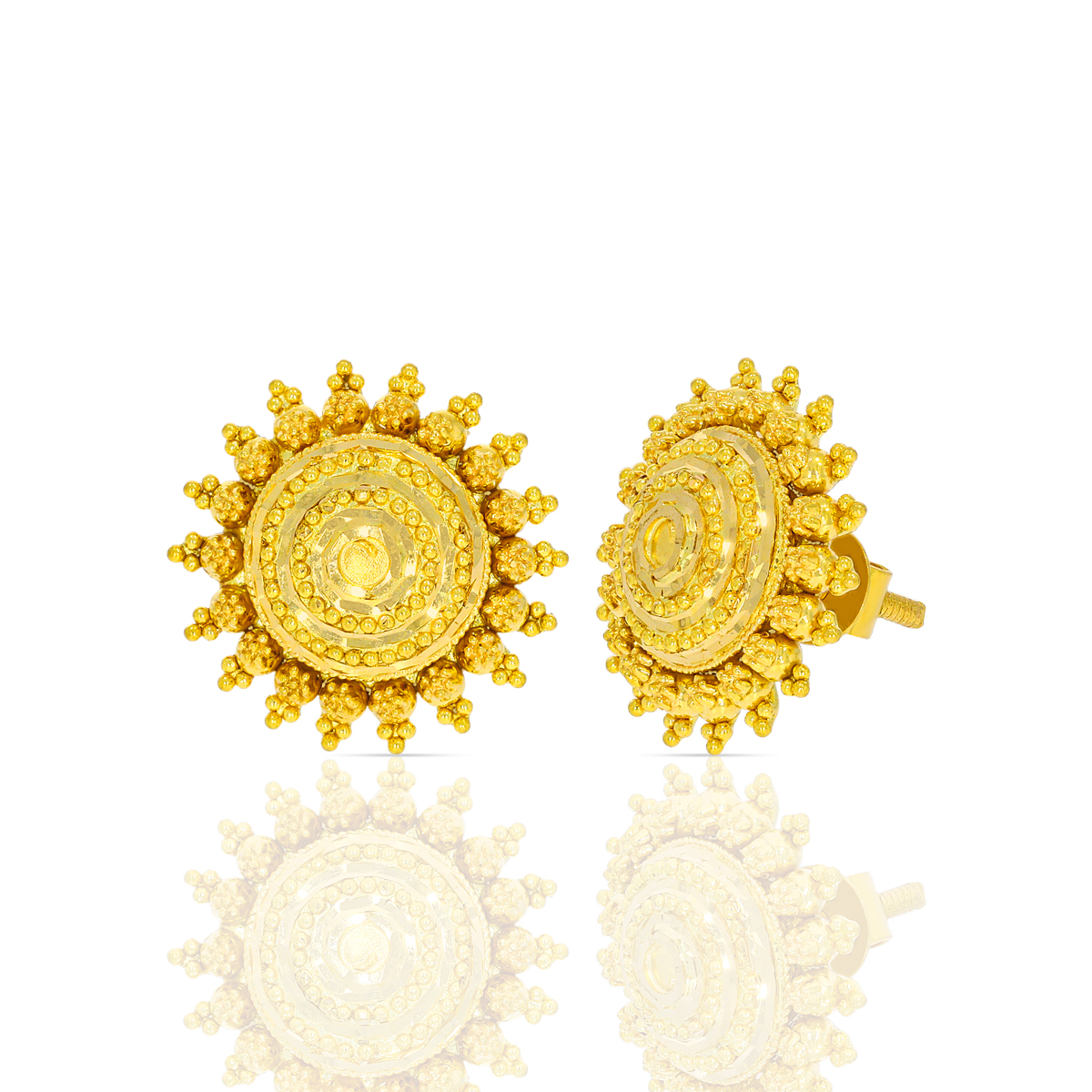 Gold Earring with Free Gold Coin