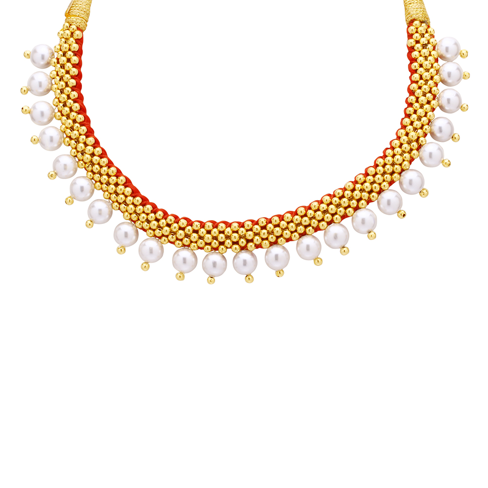 Gold Thushi Necklace with Free Gold Coin