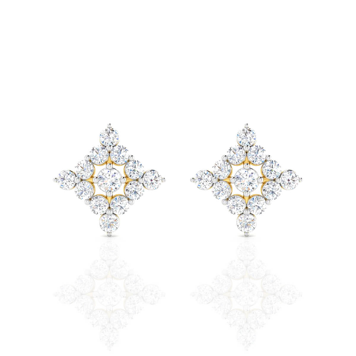 CZ Delight 18KT Gold Earrings with Free Gold Coin