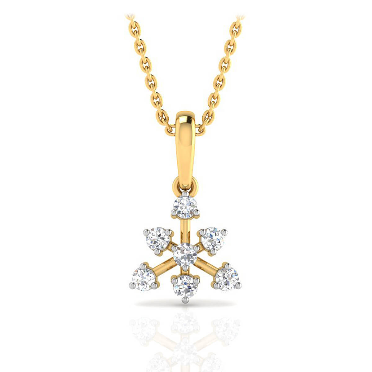 Elegance in Bloom 18kt Floral Pendant for Everyday Grace