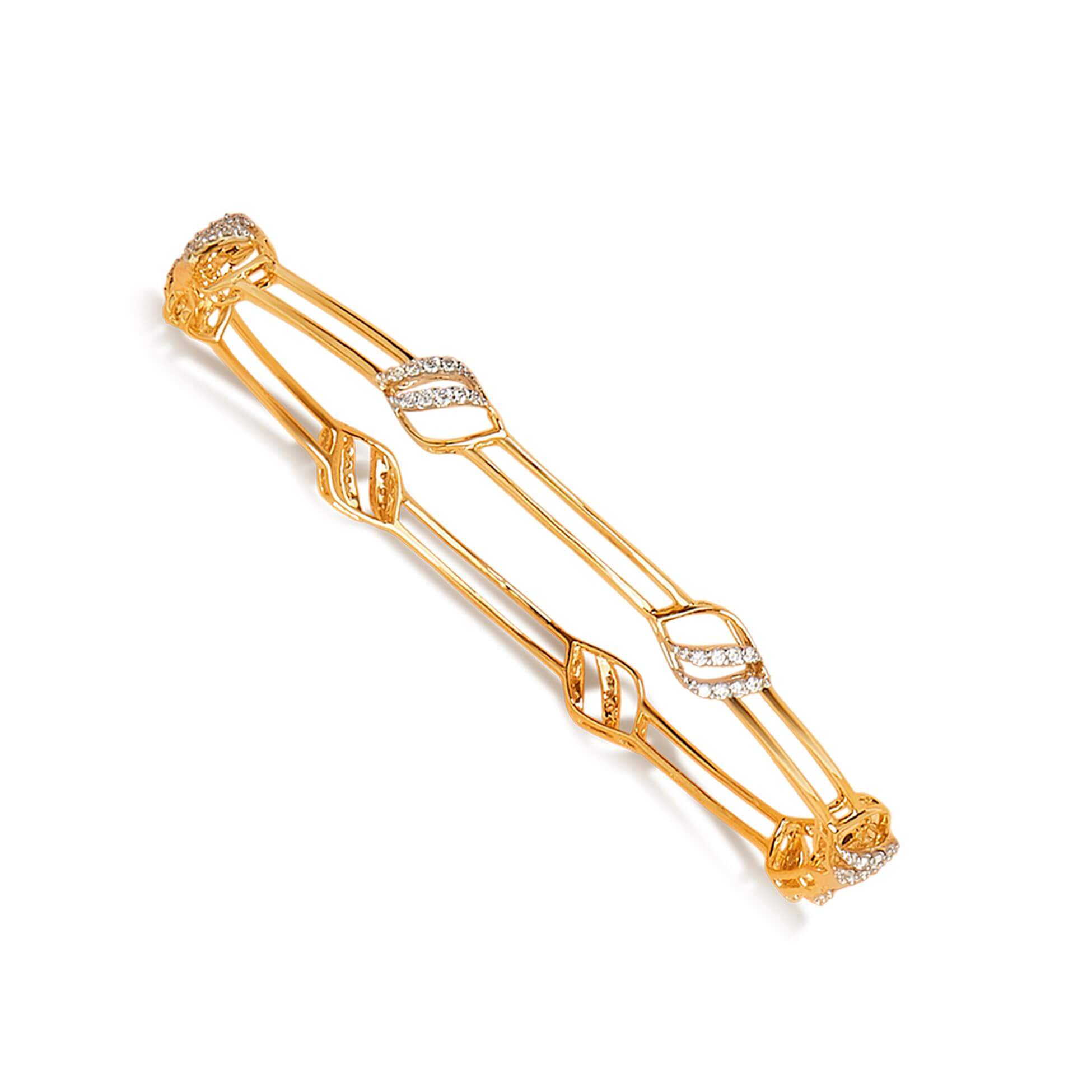 The Sophisticated Diamond Bangle with Free Gold Coin