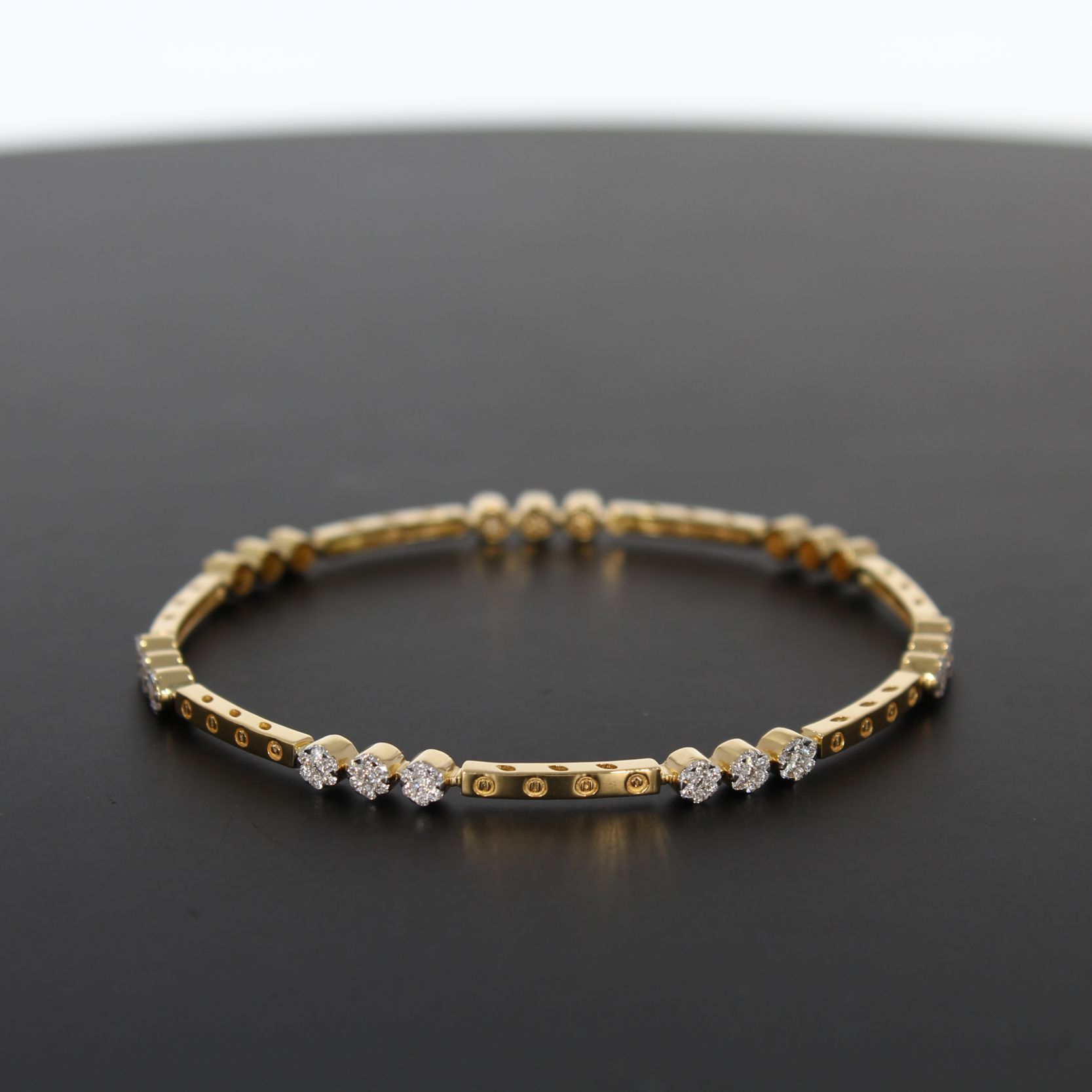 Charisma Diamond Bangle with Free Gold Coin