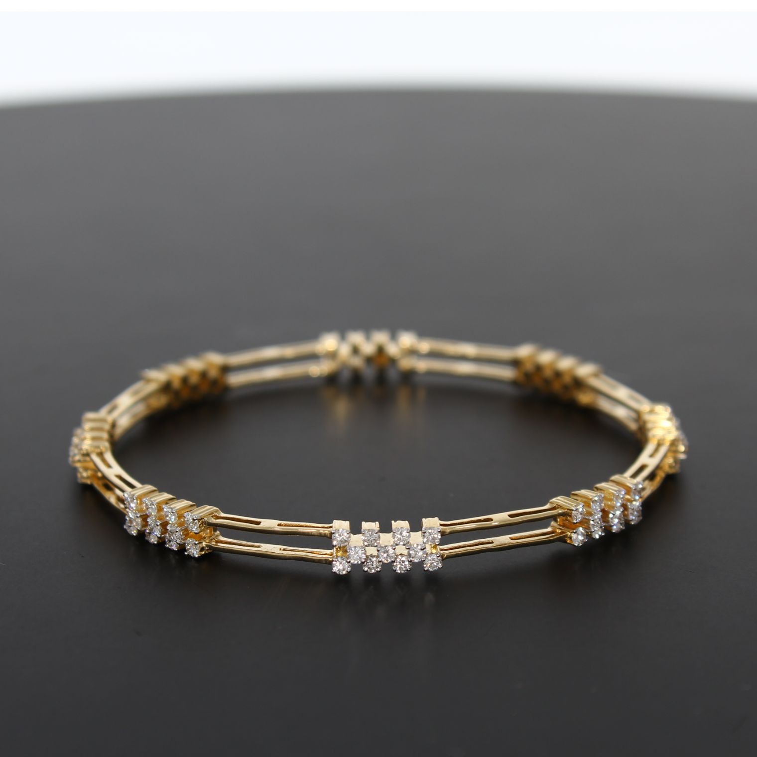 Victoriya Diamond Bangle with Free Gold Coin