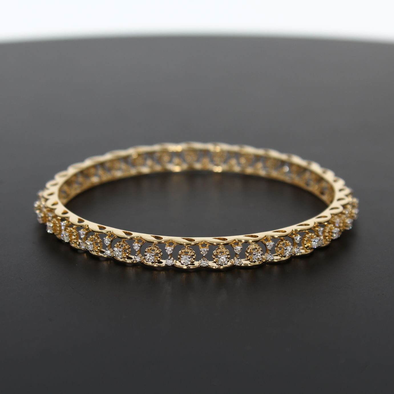 Kiaan Diamond Bangle with Free Gold Coin