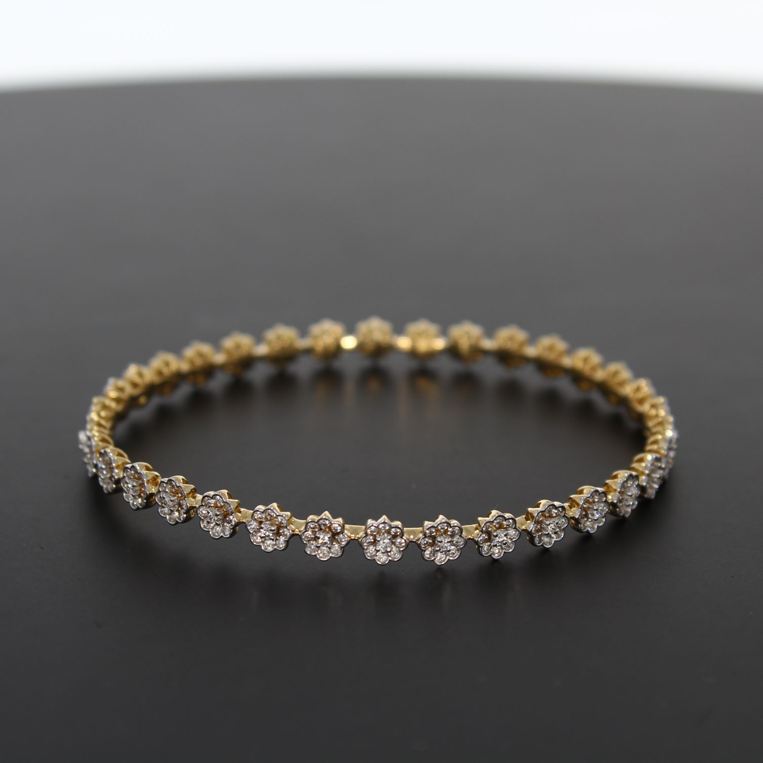 Eshani Diamond Bangle with Free Gold Coin