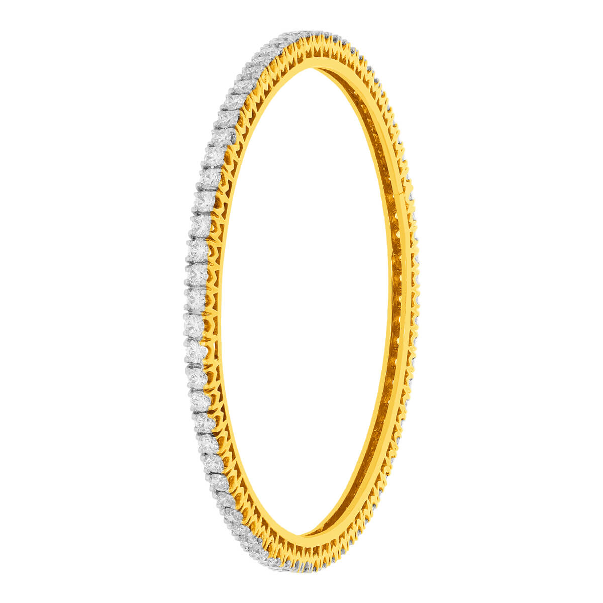 Yatra Diamond Bangle with Free Gold Coin