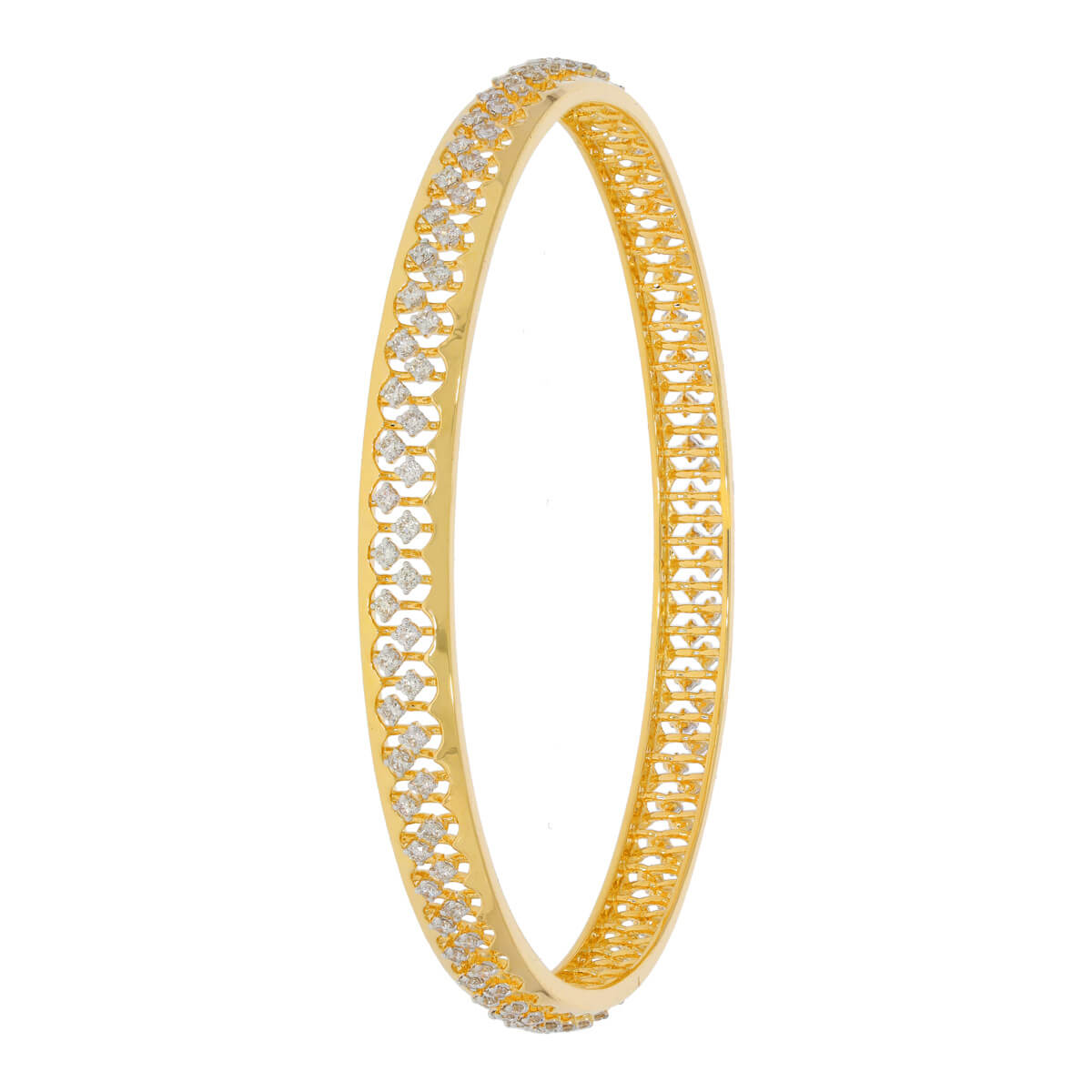 Diamond Bangle with Free Gold Coin