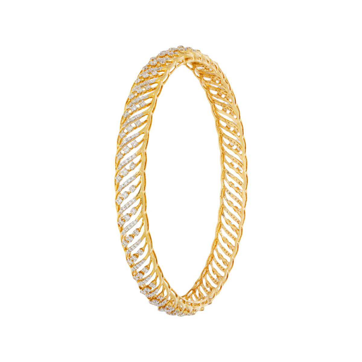 Radhisha Diamond Bangle with Free Gold Coin