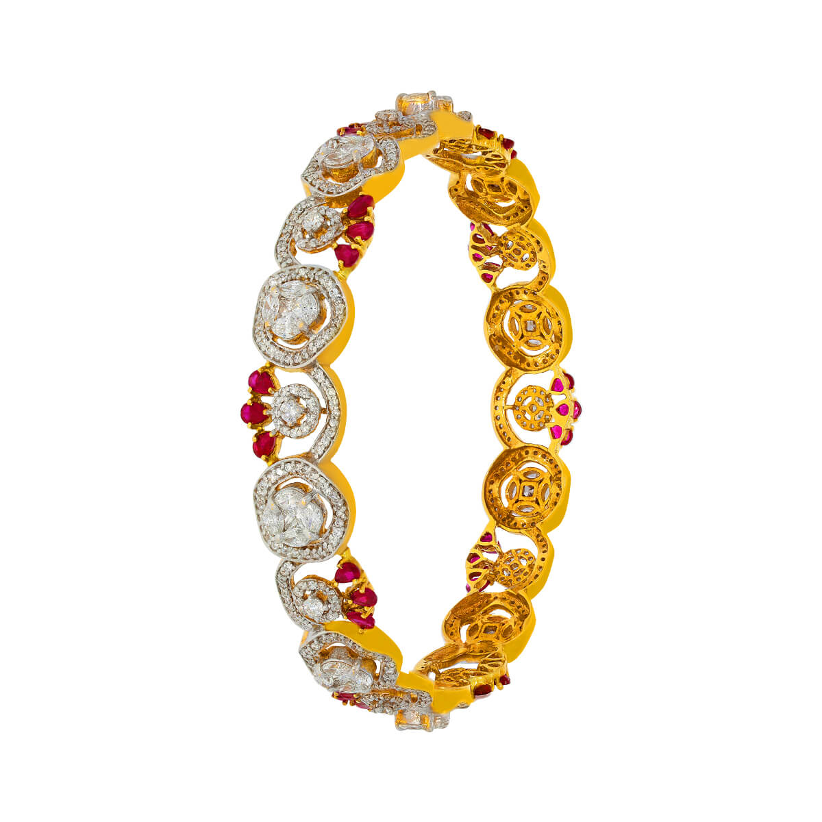 Pramiti Diamond Bangle with Free Gold Coin