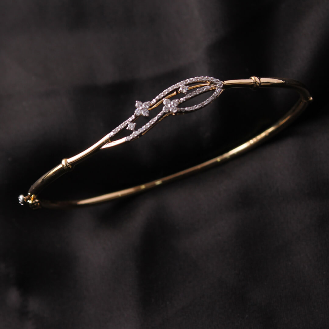 Sickle Diamond Bracelet with Free Gold Coin