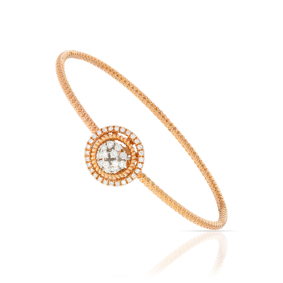 Rosy Radiance Kada Bracelet