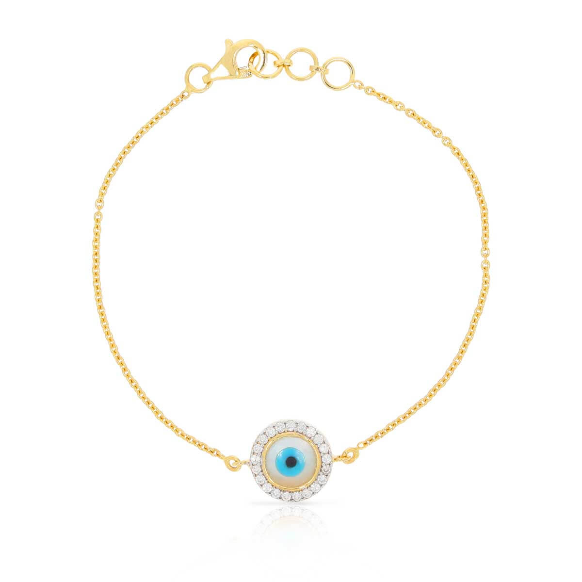 ROUND EVIL EYE BRACELET with Free Gold Coin