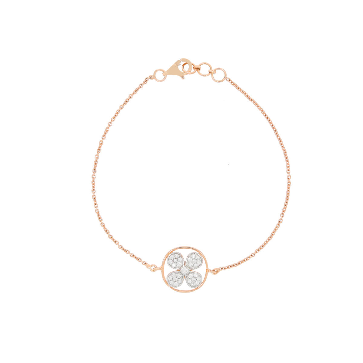 modest flower diamond bracelet with Free Gold Coin