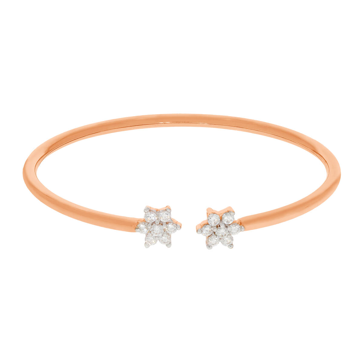 Minimalistic Dainty Rose Gold Diamond Bracelet