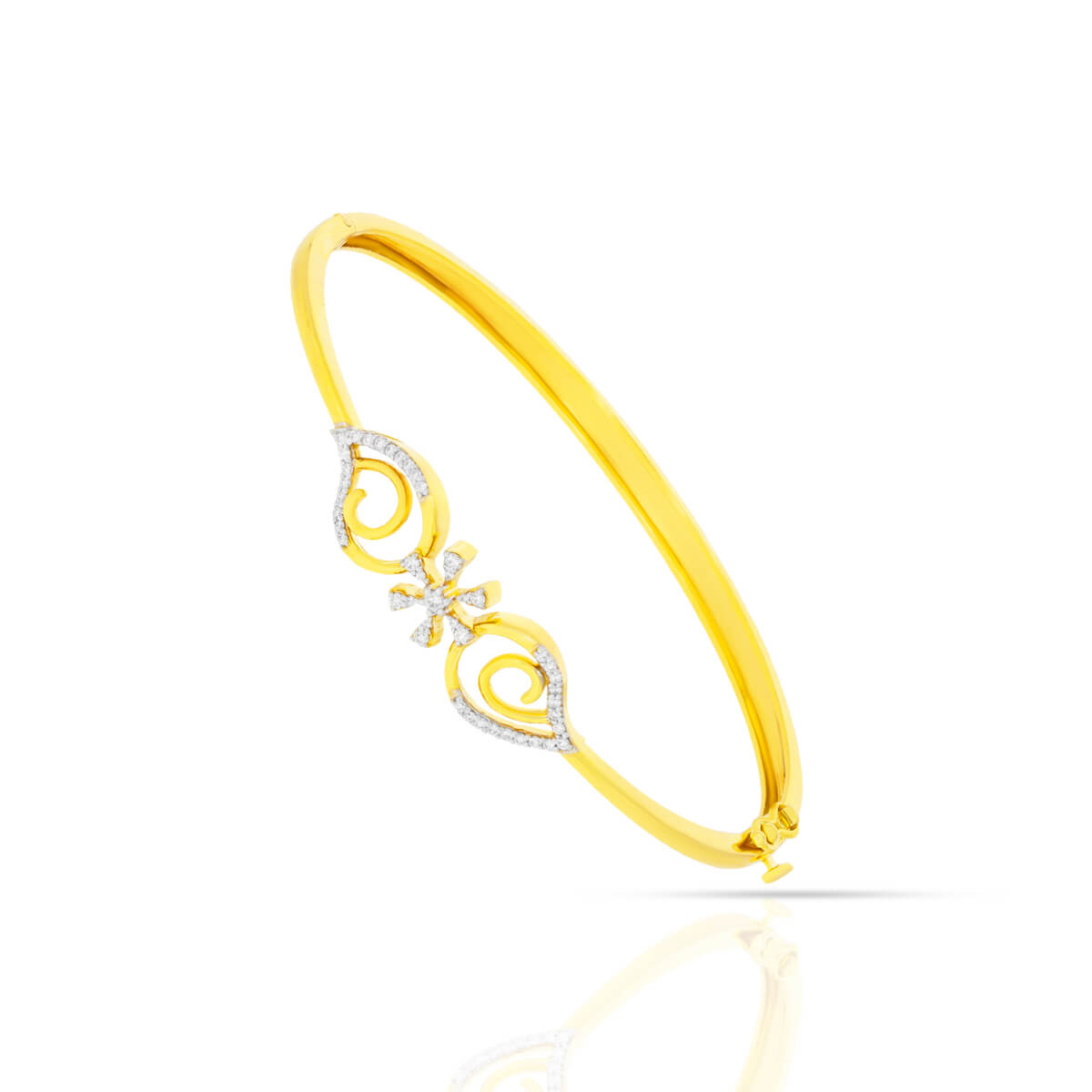 Luminous Floral Diamond Bracelet with Free Gold Coin