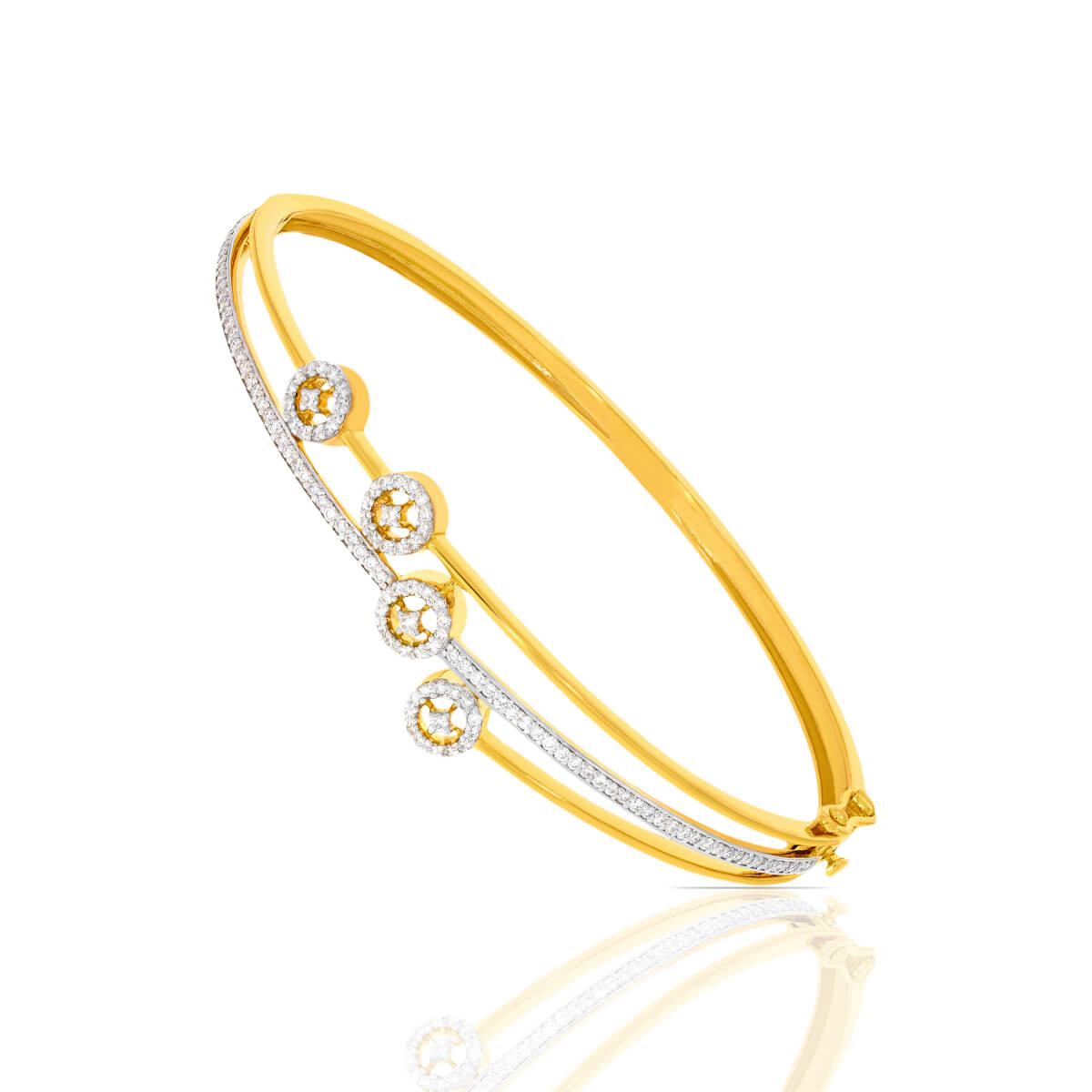 Twist and Shine Diamond Bracelet with Free Gold Coin