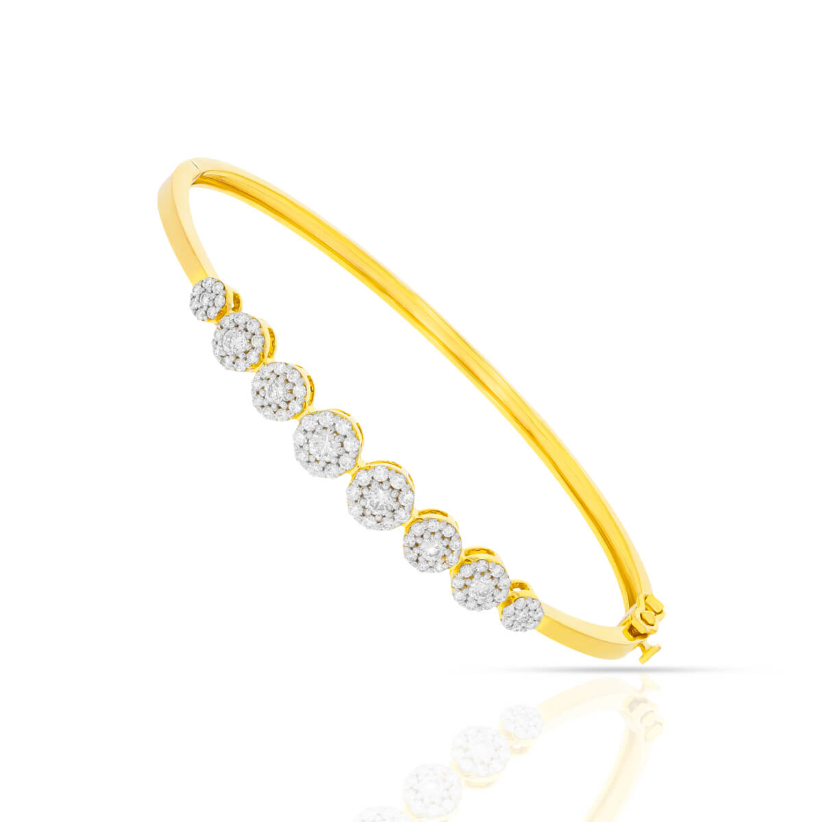 Unconventional Elegance Diamond Bracelet with Free Gold Coin