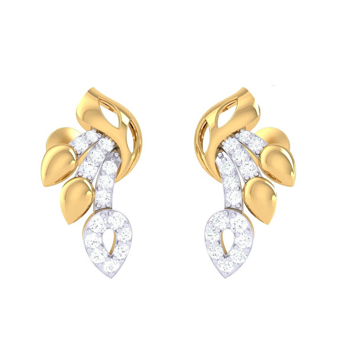 Diamond Earrings with Free Gold Coin